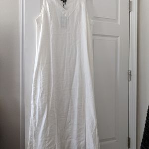 DKNY linen maxi dress